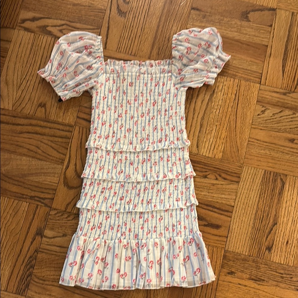 Katie J NYC Floral Smocked Top